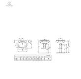 عامود حوض سان ريمو صوفيا أبيض ايديال ستاندرد